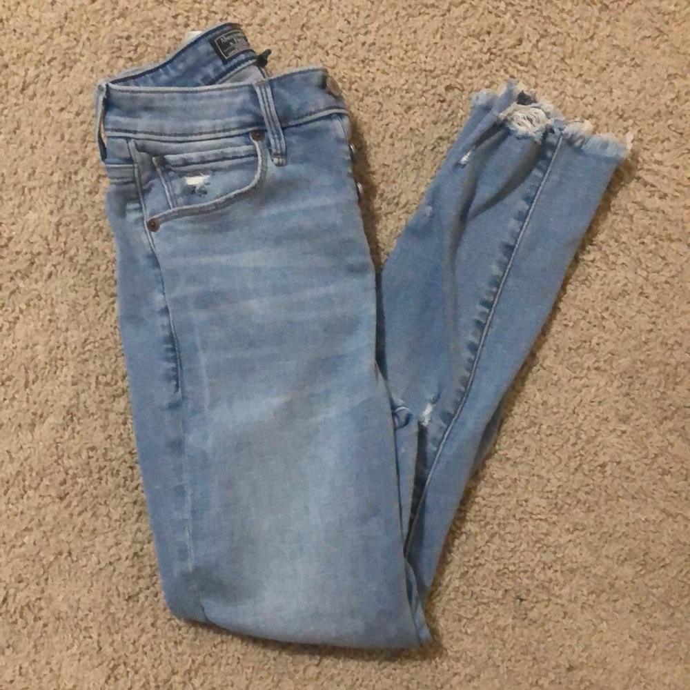 Abercrombie & Fitch high rise super skinny jeans